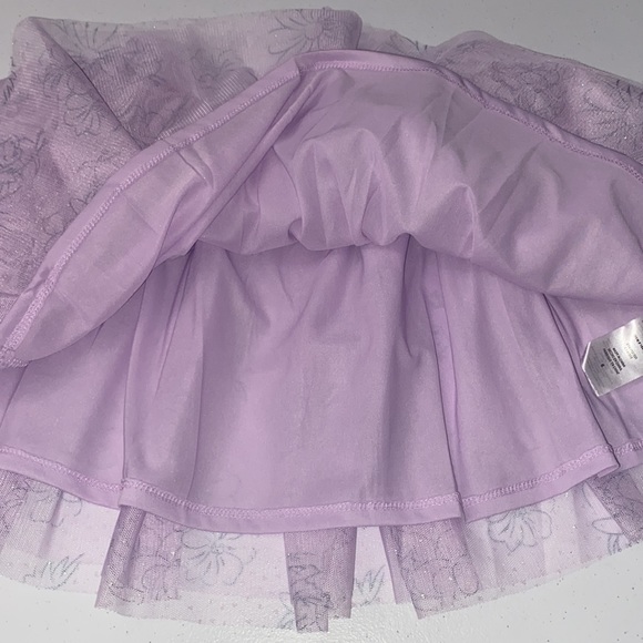 Disney Princess Girl’s 2 Piece Set Short Sleeve Ruffle Top Matching Tutu 6 NWOT - Picture 8 of 10